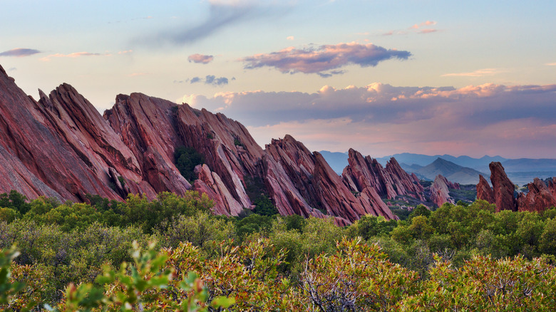 Sunset at Roxborough State Park in Colorado