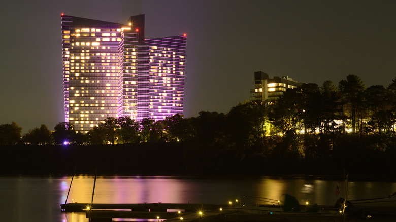Mohegan Sun Casino in Connecticut at night