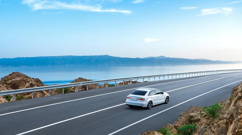 Driving along Spain's coast