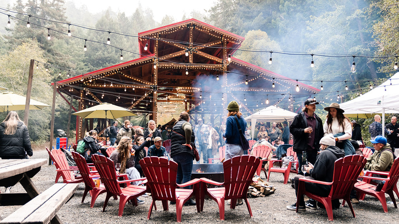 Fire pits at Glen Blair Bar