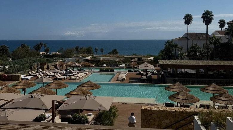 A view of the pool area at OKU Andalusia
