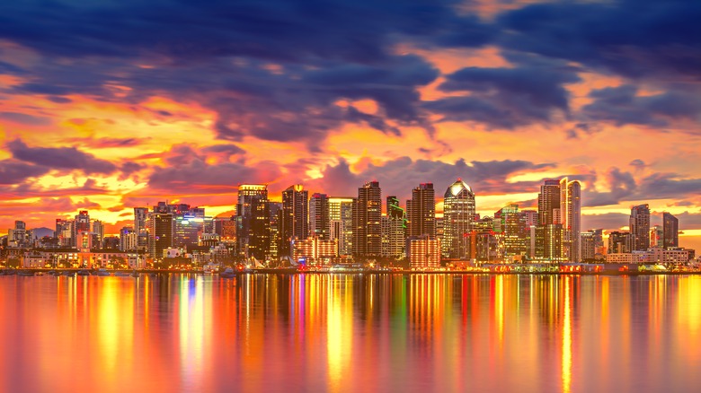 San Diego at sunset