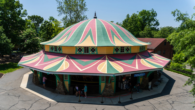 View of the Dentzel Carousel at Glen Echo Park, Maryland