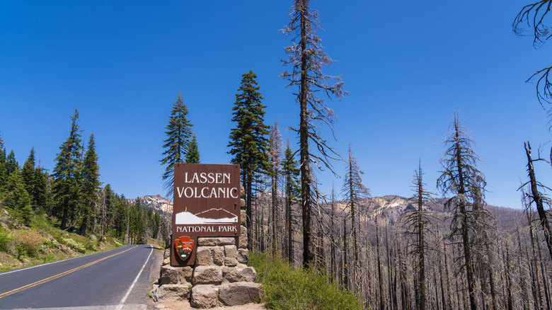 One of the entrances to Lassen National Park