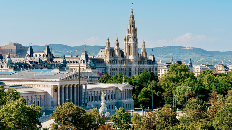 View of the Vienna skyline