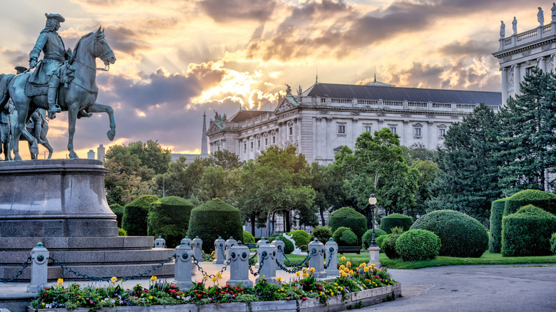 Outside of Kunsthistorisches Museum in Vienna