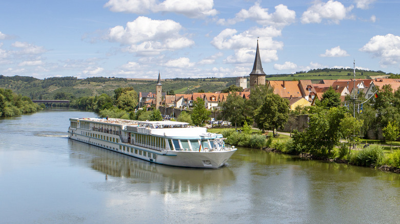 Cruise ship on a river in Germany