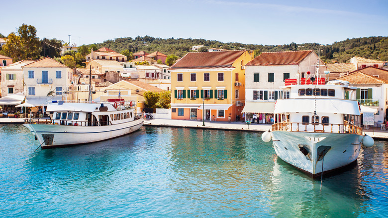 Gaois village on Paxos, Greece