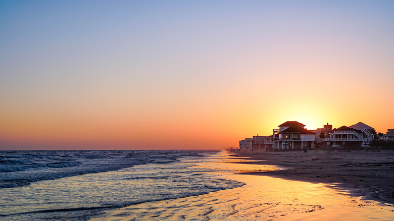Texas Gulf Coast sunset