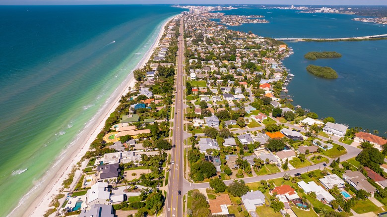 Aerial view of Indian Shores, Florida