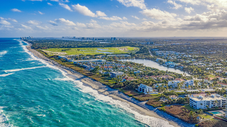 aerial view of Juno Beach, Florida