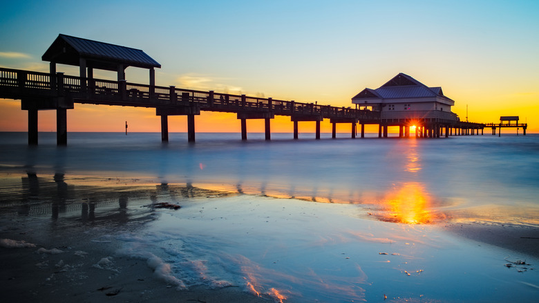 The sunset at Pier 60 at Clearwater Beach.