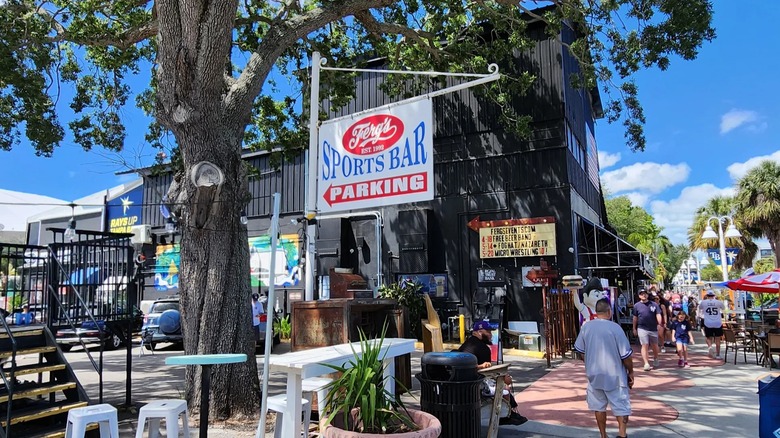 Exterior of Ferg's Sports Bar in St. Petersburg, Florida