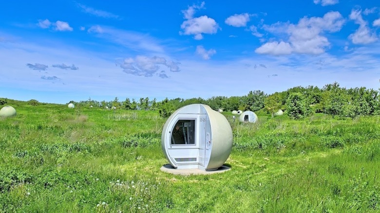 Biogas sphere at Frédéric-Back Park in Montreal
