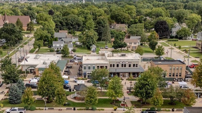 Aerial view of Huntley