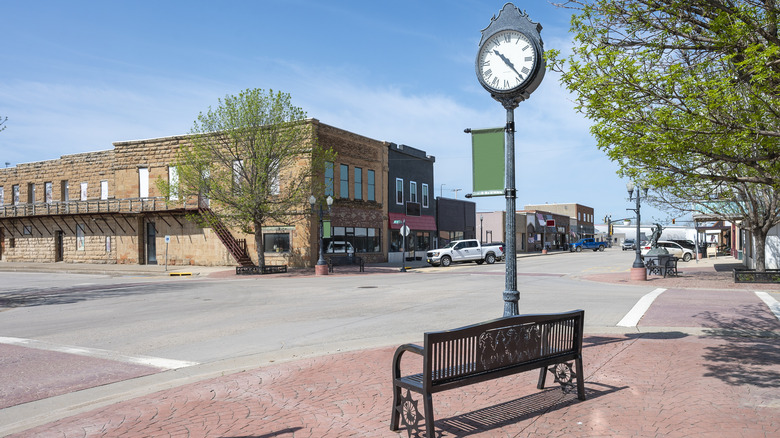 Downtown Belle Fourche street view