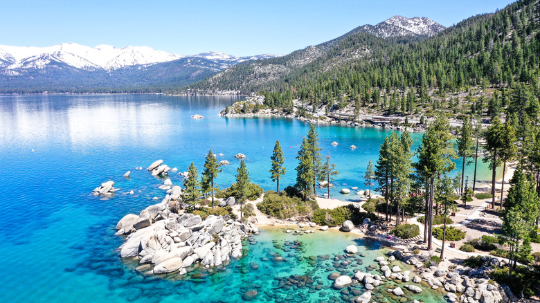 blue water of Lake Tahoe