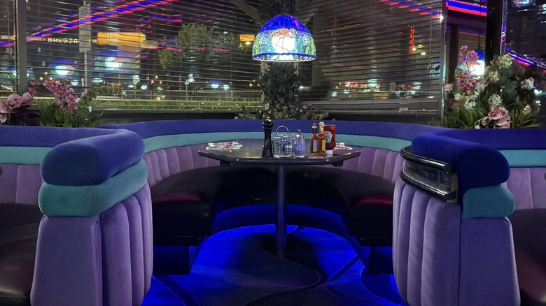 Booths at the Peppermill in Las Vegas