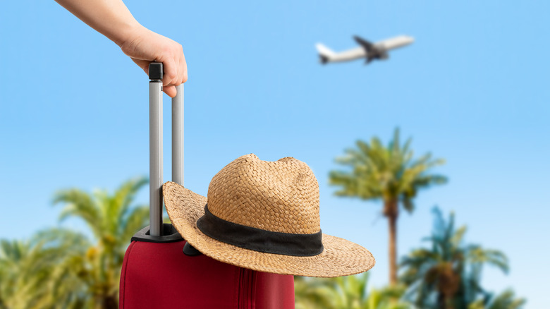Woman with suitcase 
