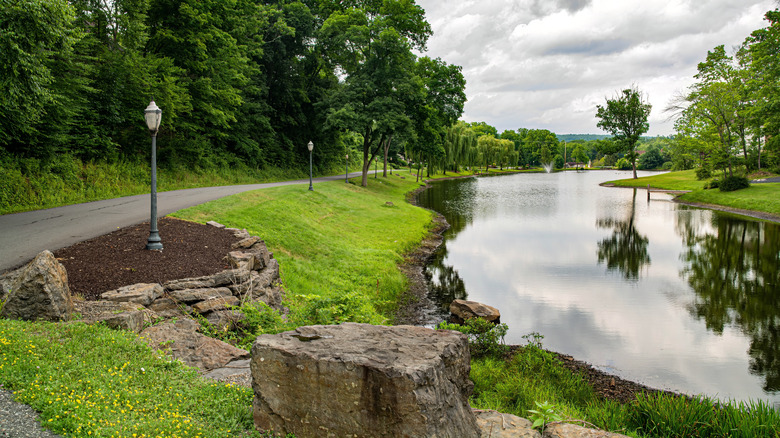 A picturesque pond at East Stroudsburg, Pennsylvania