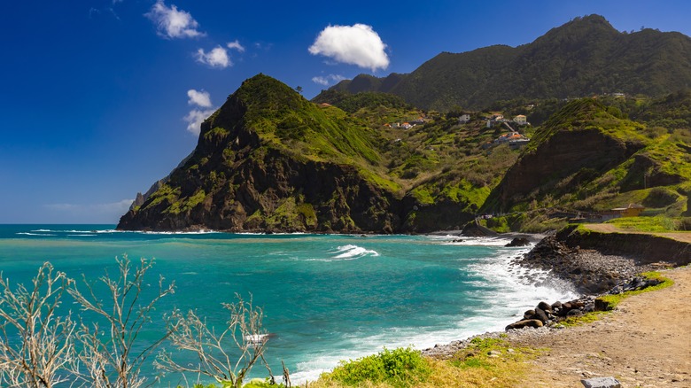 The backdrop of Porto da Cruz, Madeira