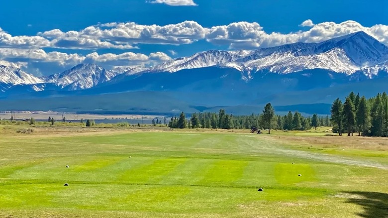 The mountain view at Mt. Massive Golf Course
