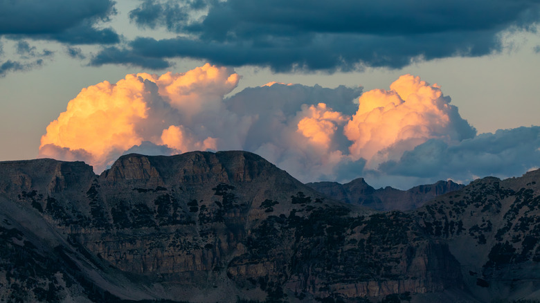 A view of the Uinta Mountain Range in Utah