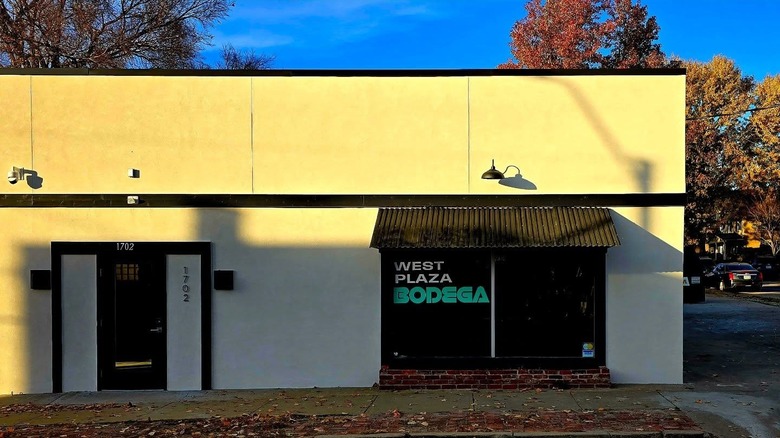 The storefront of West Plaza Bodega in Kansas City