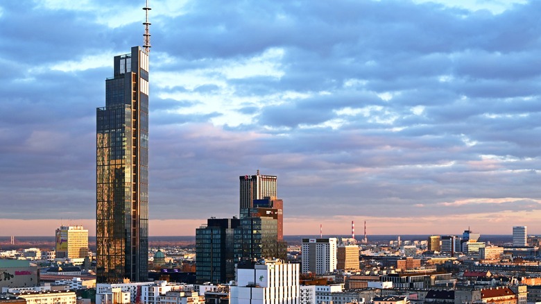 Varso Tower dominating the skyline