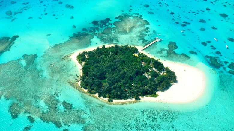 Aerial view of Managaha Island, close to Saipan
