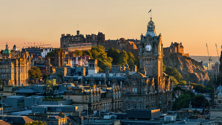 Edinburgh Castle from afar