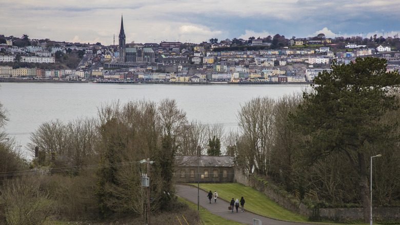 view from Spike Island to Cobh