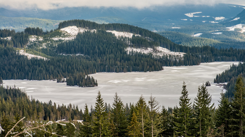 View of Tin Hat Mountain in British Columbia