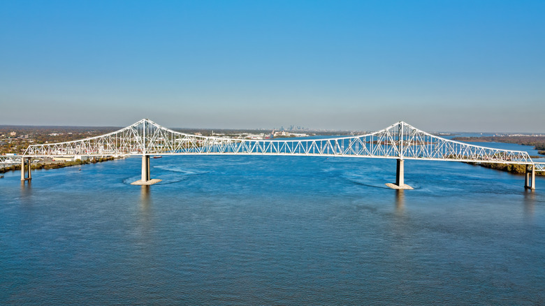 Commodore Barry Bridge over the Delaware River in Chester, Pennsylvania