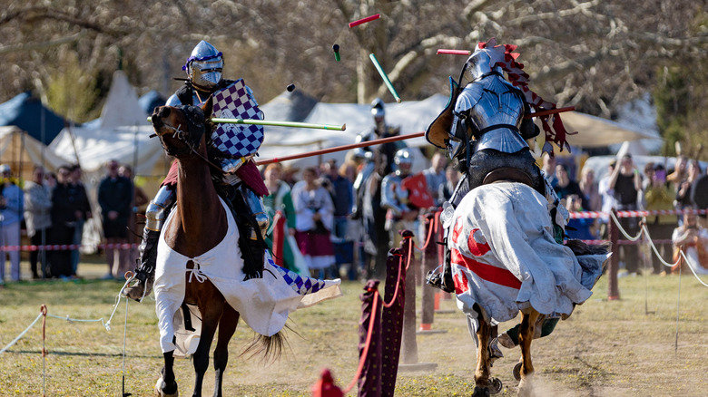 jousting at Renaissance fair