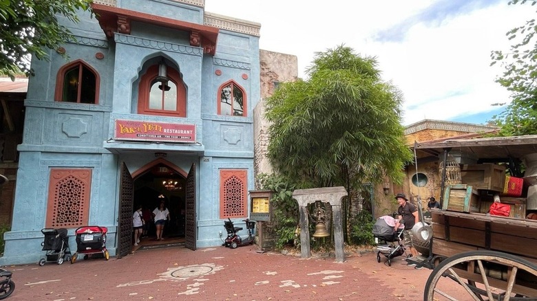 Entrance to Yak & Yeti, a Nepalese-style restaurant in Animal Kingdom, a theme park in Walt Disney World Resort in Orlando, Florida