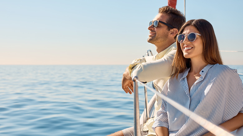 Couple enjoying a cruise