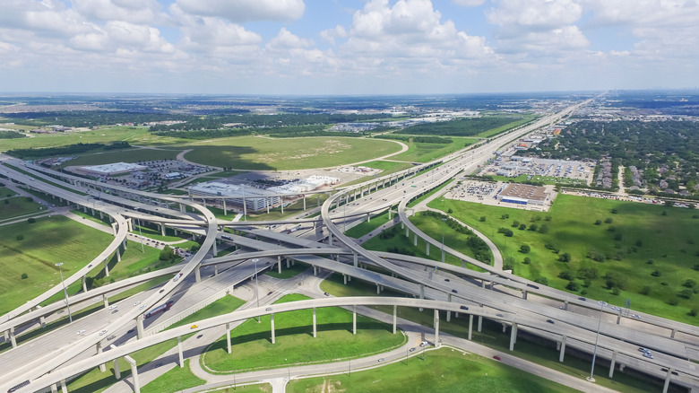 The Katy Freeway intersection in Texas