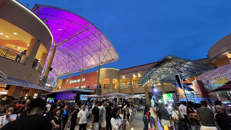 People gathered at Dolphin Mall among ample stores, eateries, and entertainment