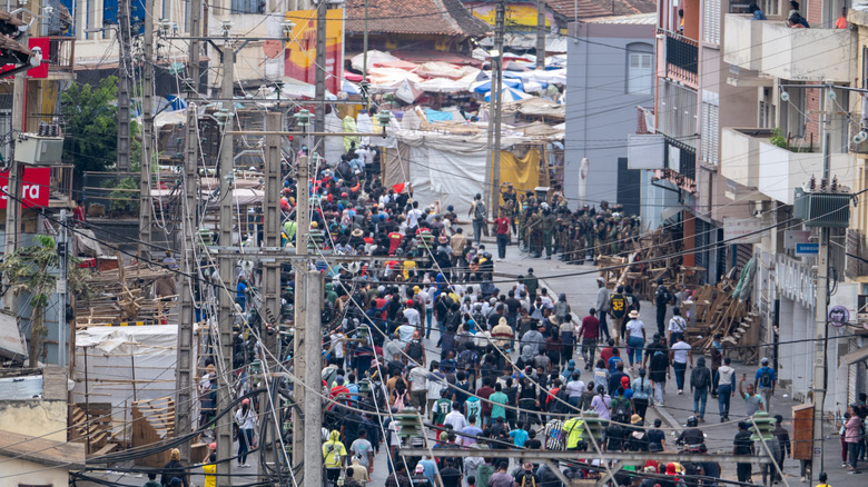 Protesters march on the streets of Antananarivo, Madagascar on September 30, 2025