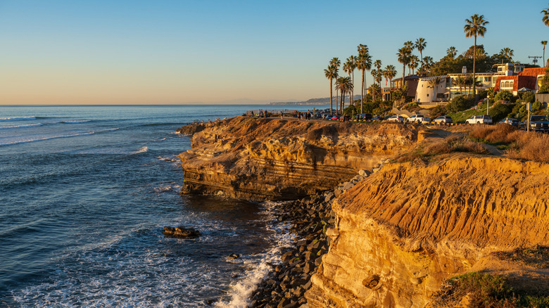 Seaside cliffs in San Diego, California