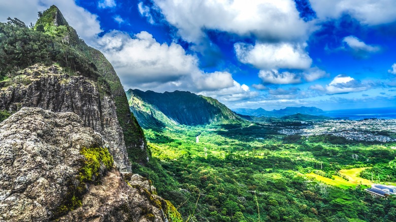 View of the valley from Koolau Mountains