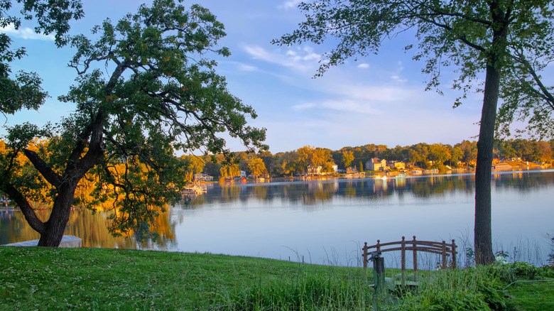 Lakeside landscape in Wisconsin