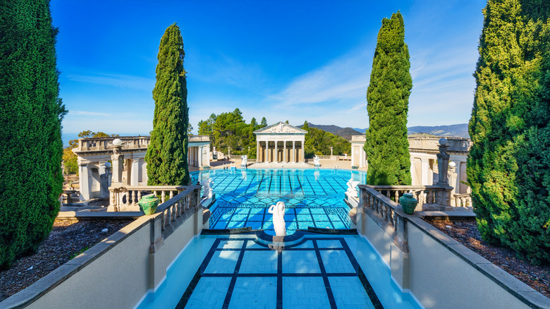 View of the Neptune Pool at Hearst Castle