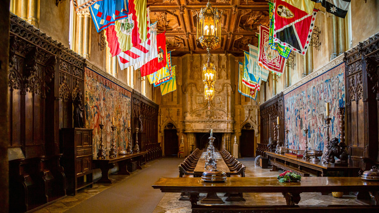 Inside the Refectory at Hearst Castle