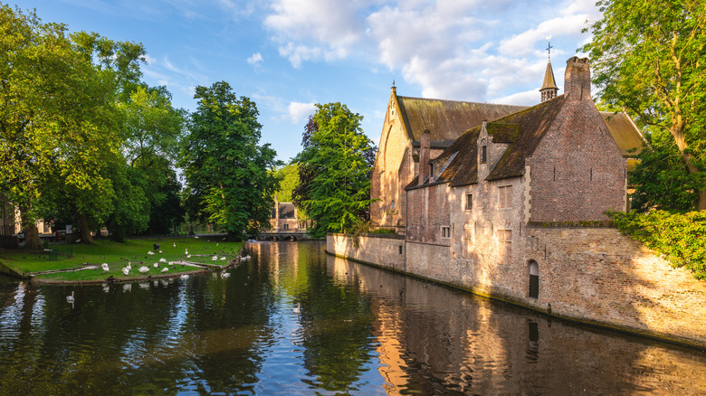 the Begijnhof near Bruges in Belgium