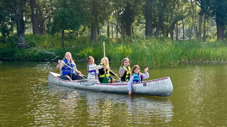 Canoeing on Lake Herman South Dakota
