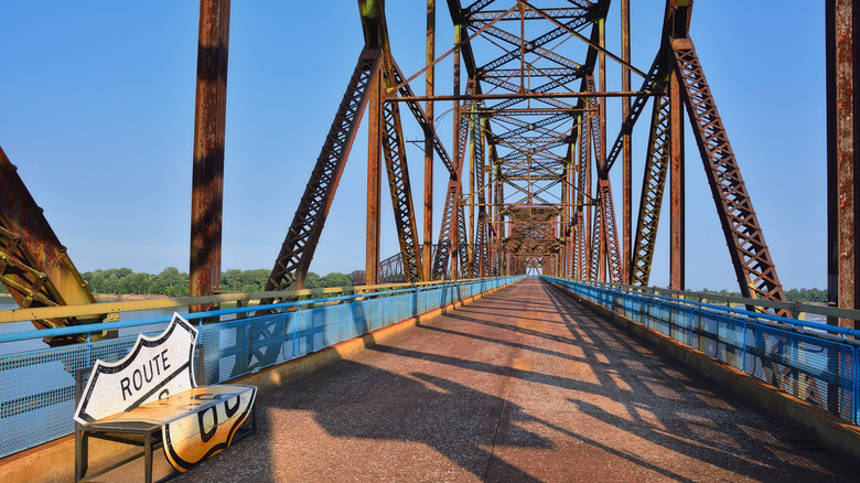 Chain of Rocks Bridge in Granite City