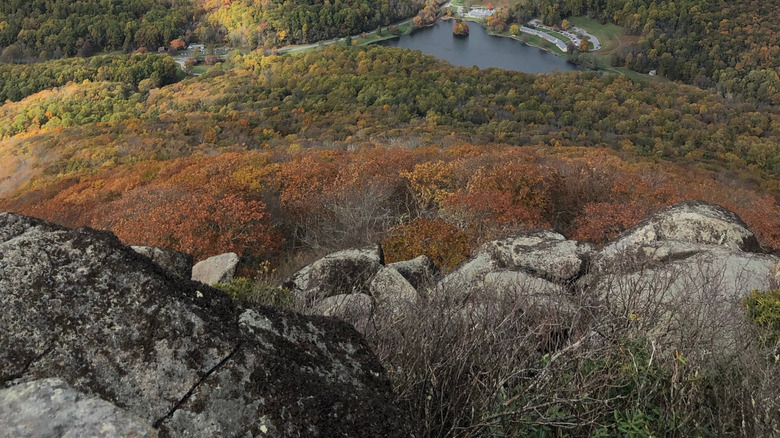 Overlook of the Blue Ridge Mountains in Virginia