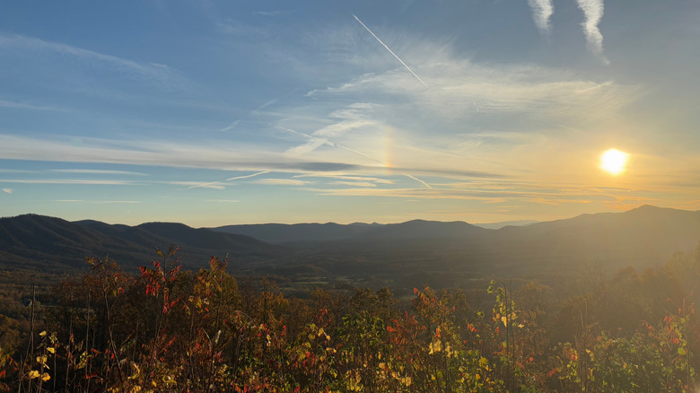 Scenic view of the Blue Ridge Parkway in Virginia